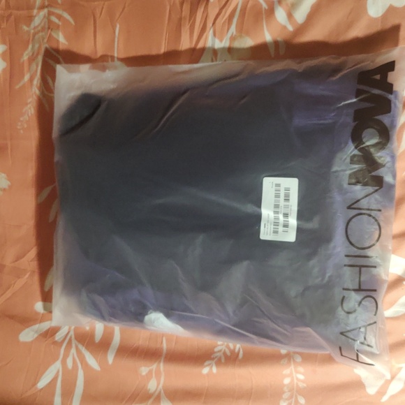 NWT FN Maria Velvet Maxi Elegant Purple One-Shoulder Dress Formal - Picture 7 of 7